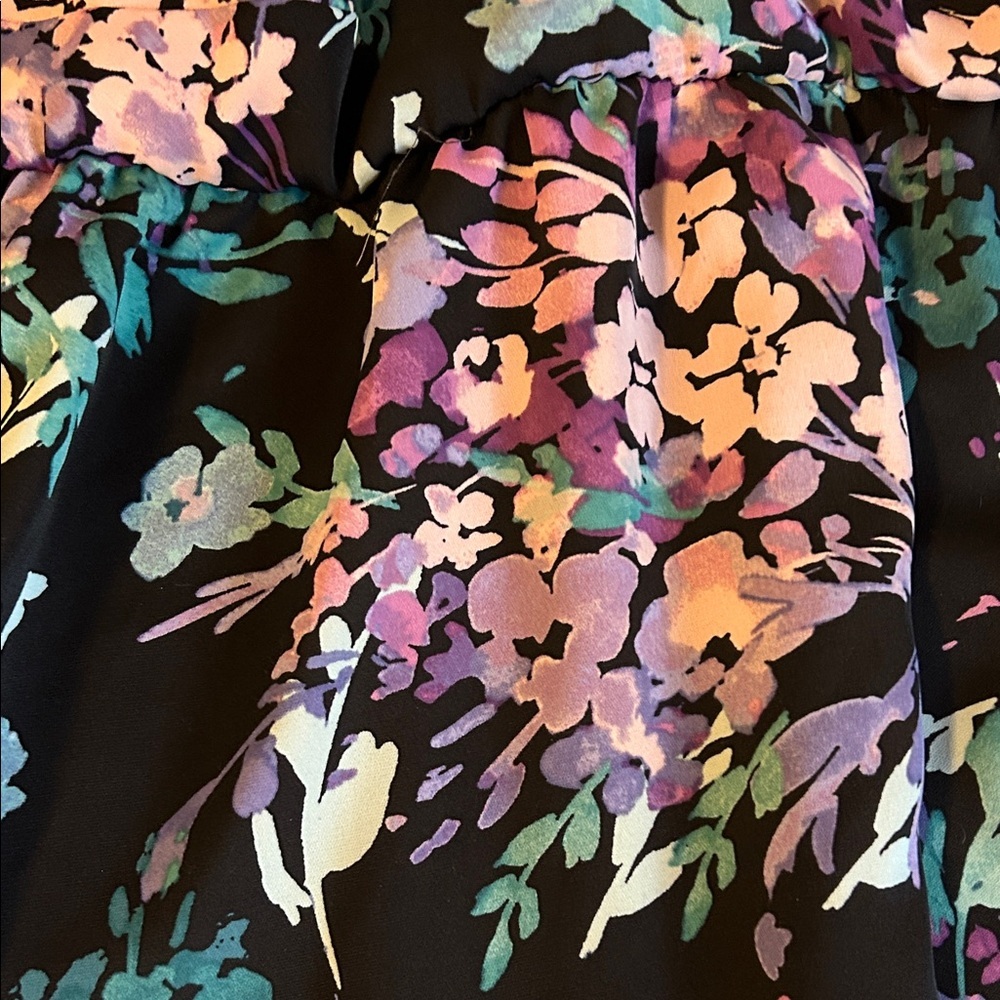 Torrid Multicolor Floral Camisole style Hi-Lo top - Picture 3 of 8